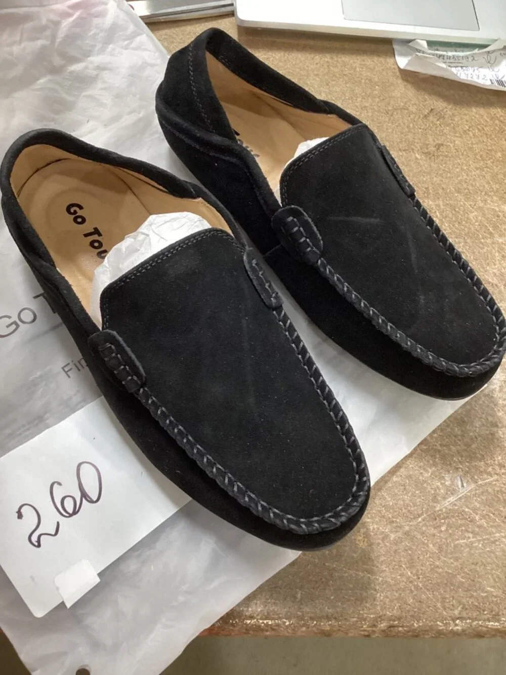 Go Tour Men's Penny Loafers Moccasin Driving Shoes Slip On Flats Boat Shoes